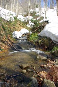 雪解け沢