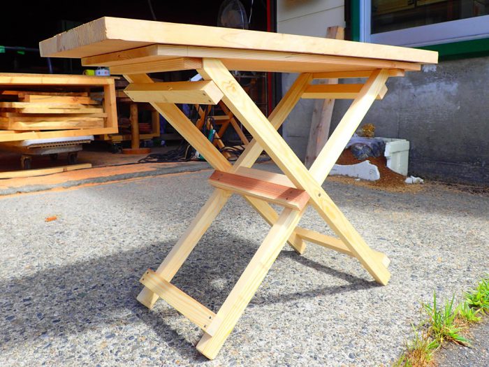 木工塾－折りたたみ机